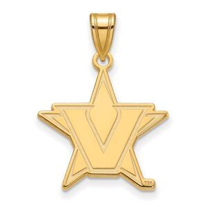 14k Yellow Gold Vanderbilt U. Large Pendant